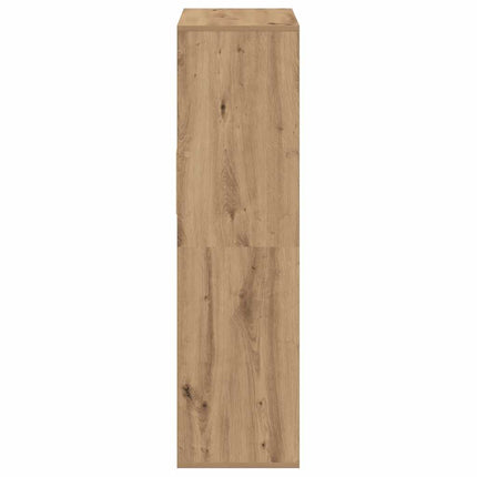 bogskab 66x31x112 cm konstrueret træ kunsteg