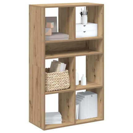 bogskab 66x31x112 cm konstrueret træ kunsteg
