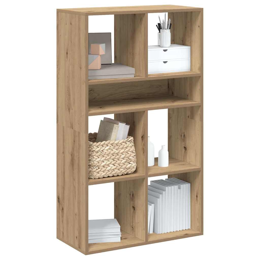 bogskab 66x31x112 cm konstrueret træ kunsteg billede