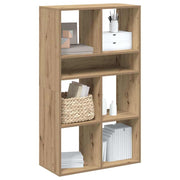 bogskab 66x31x112 cm konstrueret træ kunsteg