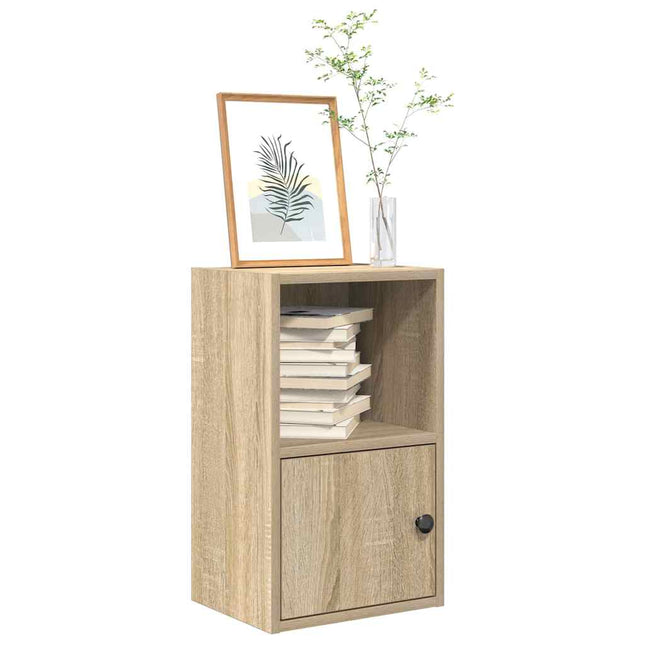 bogreol 31x24x52 cm konstrueret træ sonoma-eg