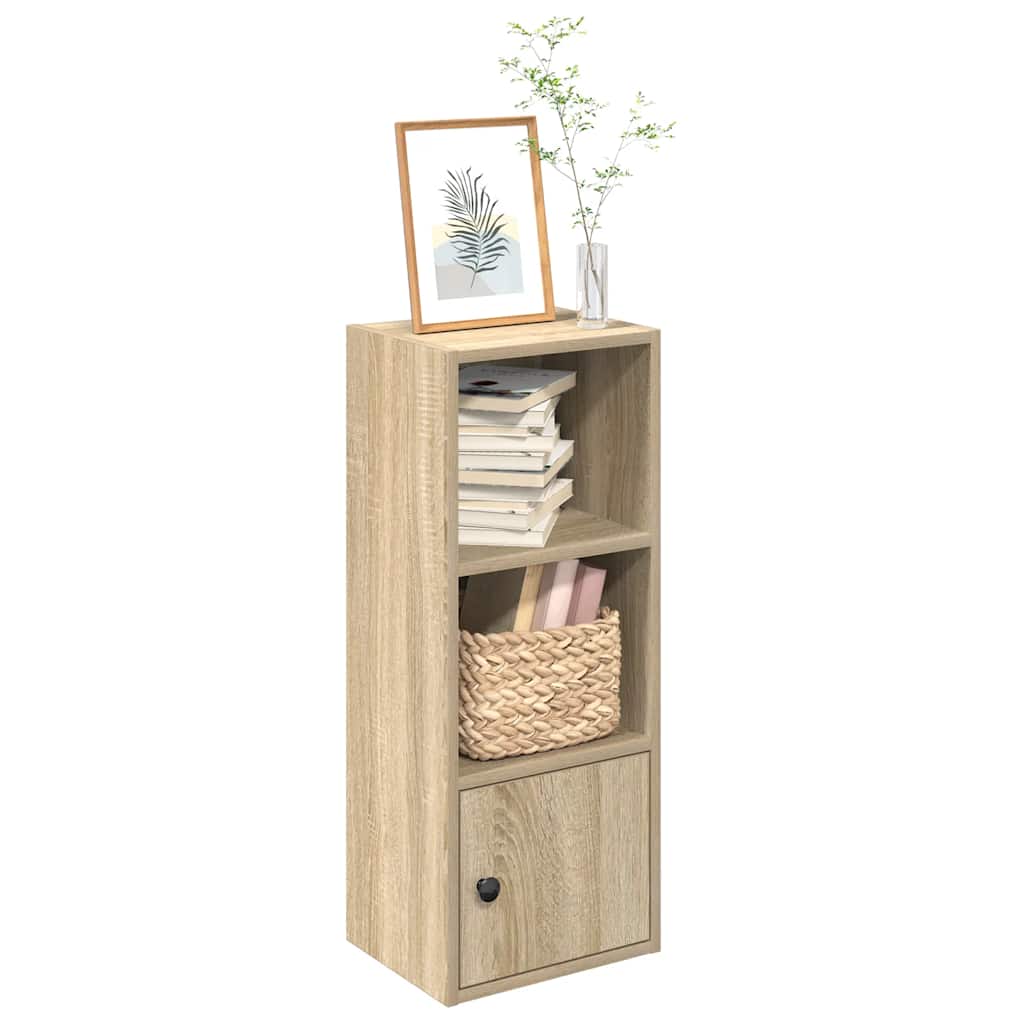 bogreol 31x24x77 cm konstrueret træ sonoma-eg billede