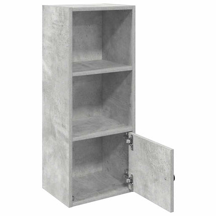 bogreol 31x24x77 cm konstrueret træ betongrå