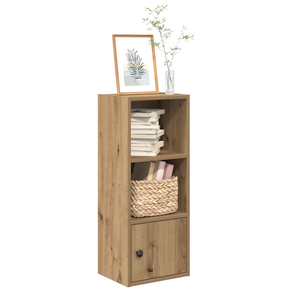 bogreol 31x24x77 cm konstrueret træ kunsteg billede