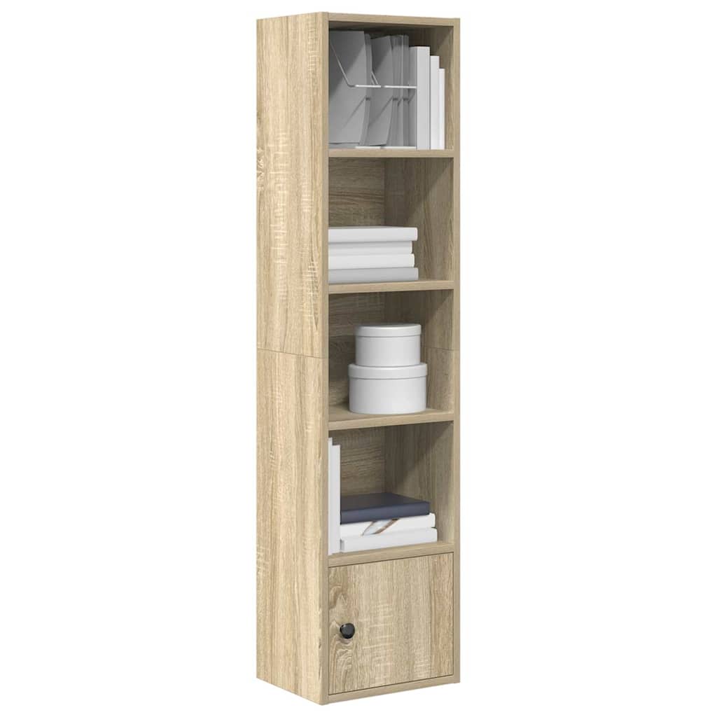 Bogreol 31 × 24 × 127 cm i konstrueret træ - sonoma-eg