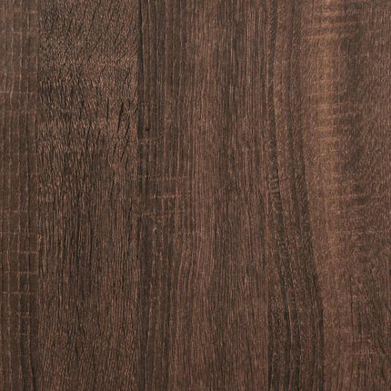 bogreol 31x24x127 cm konstrueret træ brun egetræsfarve