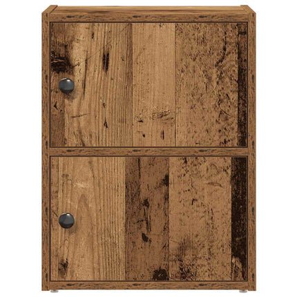 bogreol 40x24x52 cm konstrueret træ antikt træ