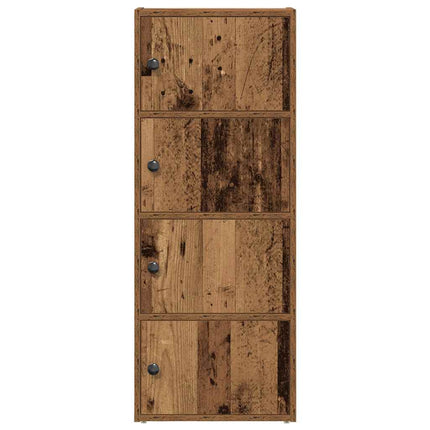 bogreol 40x24x102 cm konstrueret træ antikt træ