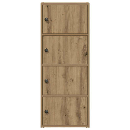 bogreol 40x24x102 cm konstrueret træ kunsteg
