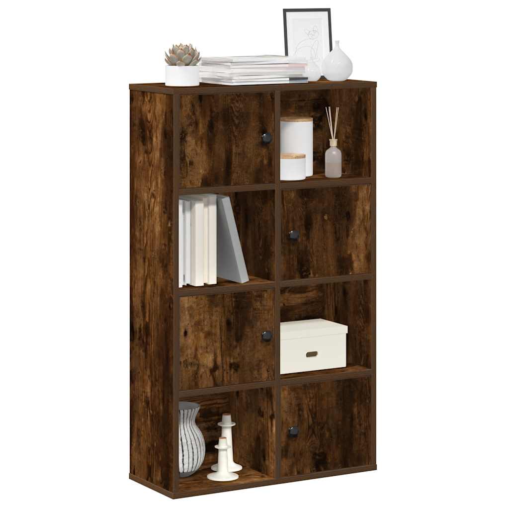 Bogreol 60X24X101,5 Cm Konstrueret Træ Etræsfarve Røget Eg - 60 cm / 101.5 cm