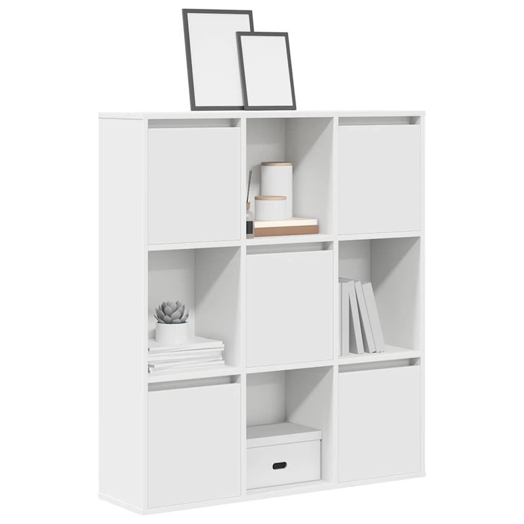 Bogreol 60X24X101,5 Cm Konstrueret Træ Hvid - 89 cm / 101.5 cm