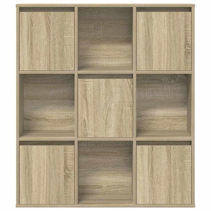 bogreol 89x24x101,5 cm konstrueret træ sonoma-eg