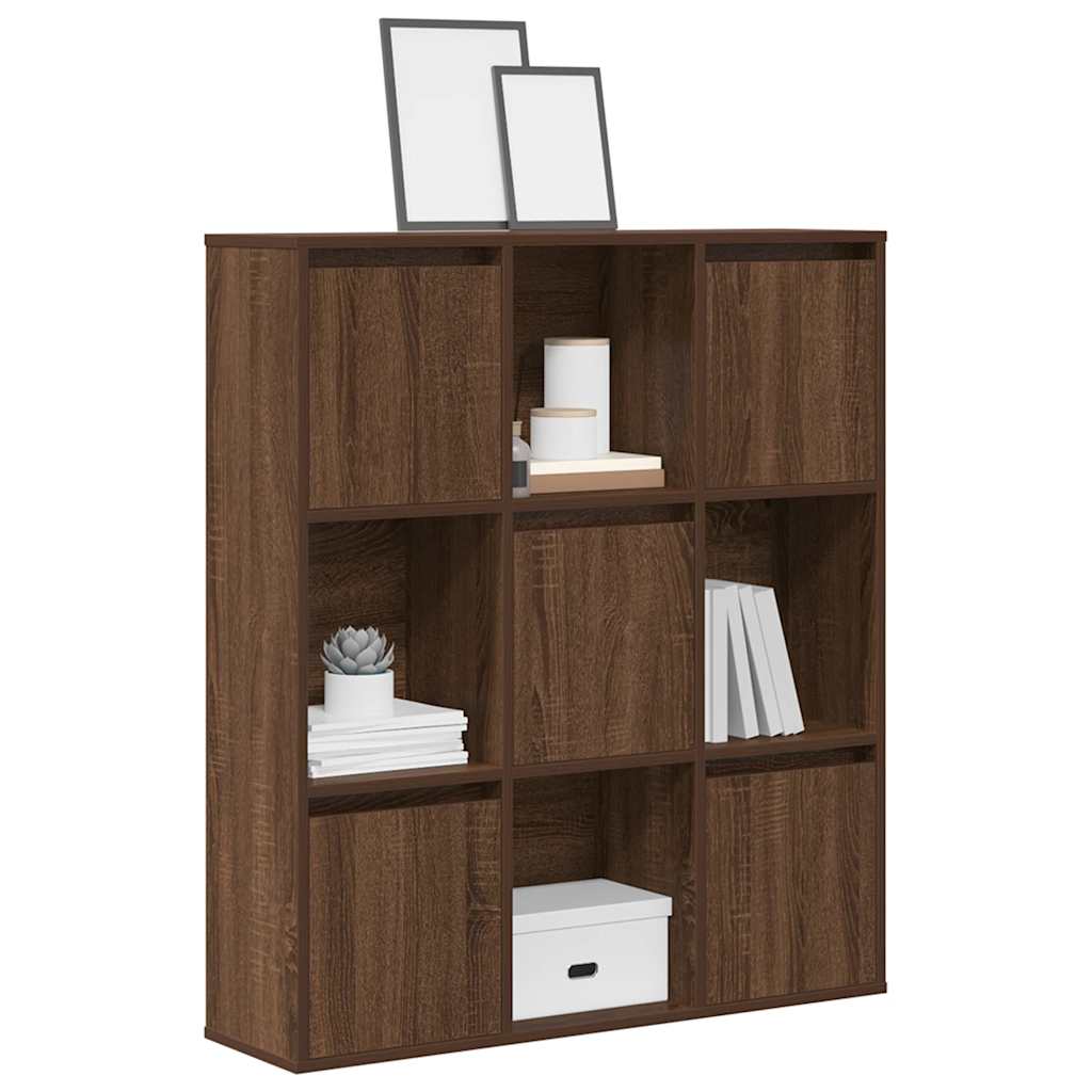 Bogreol 60X24X101,5 Cm Konstrueret Træ Etræsfarve Brun Eg - 89 cm / 101.5 cm