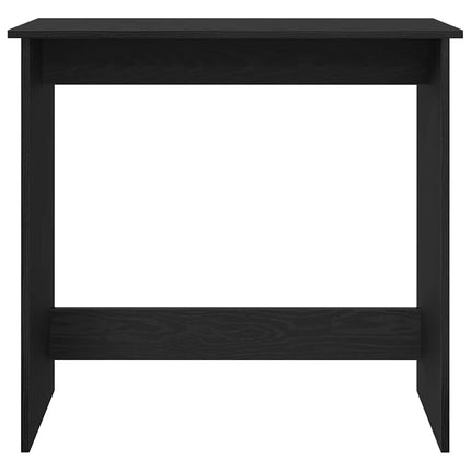 skrivebord 80x40x75 cm konstrueret træ sort