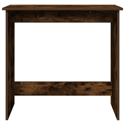 skrivebord 80x40x75 cm konstrueret træ røget egetræsfarve