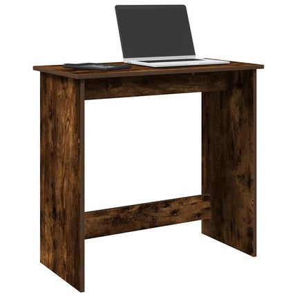 skrivebord 80x40x75 cm konstrueret træ røget egetræsfarve