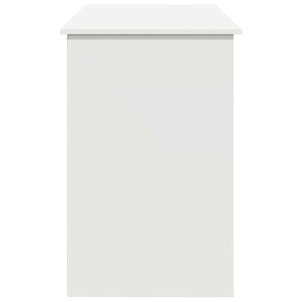 skrivebord 102x50x75 cm konstrueret træ hvid