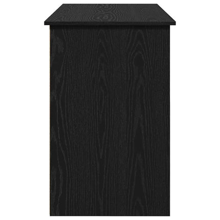 skrivebord 102x50x75 cm konstrueret træ sort