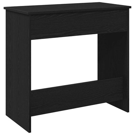 skrivebord 80x40x75 cm konstrueret træ sort