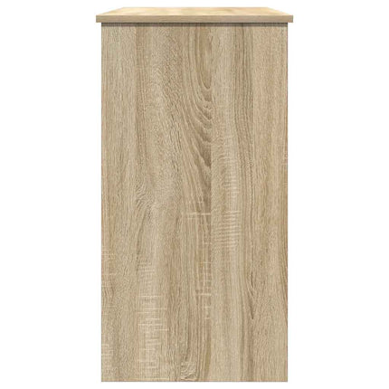 skrivebord 80x40x75 cm konstrueret træ sonoma-eg