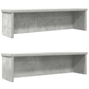 køkkenreoler kan stables 2 stk. 50x15x16 cm betongrå