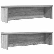 køkkenreoler kan stables 2 stk. 50x15x16 cm grå sonoma-eg