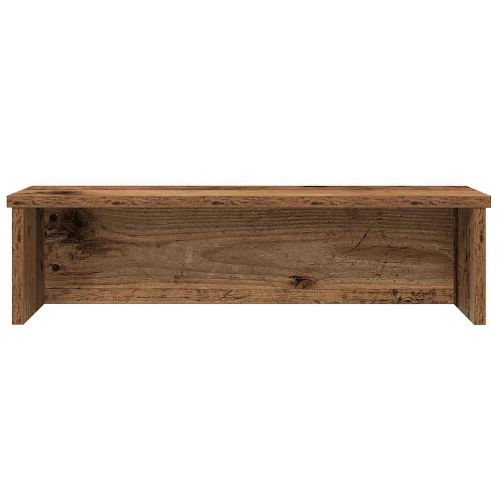 køkkenstativ kan stables 50x15x16 cm konstrueret træ antikt træ