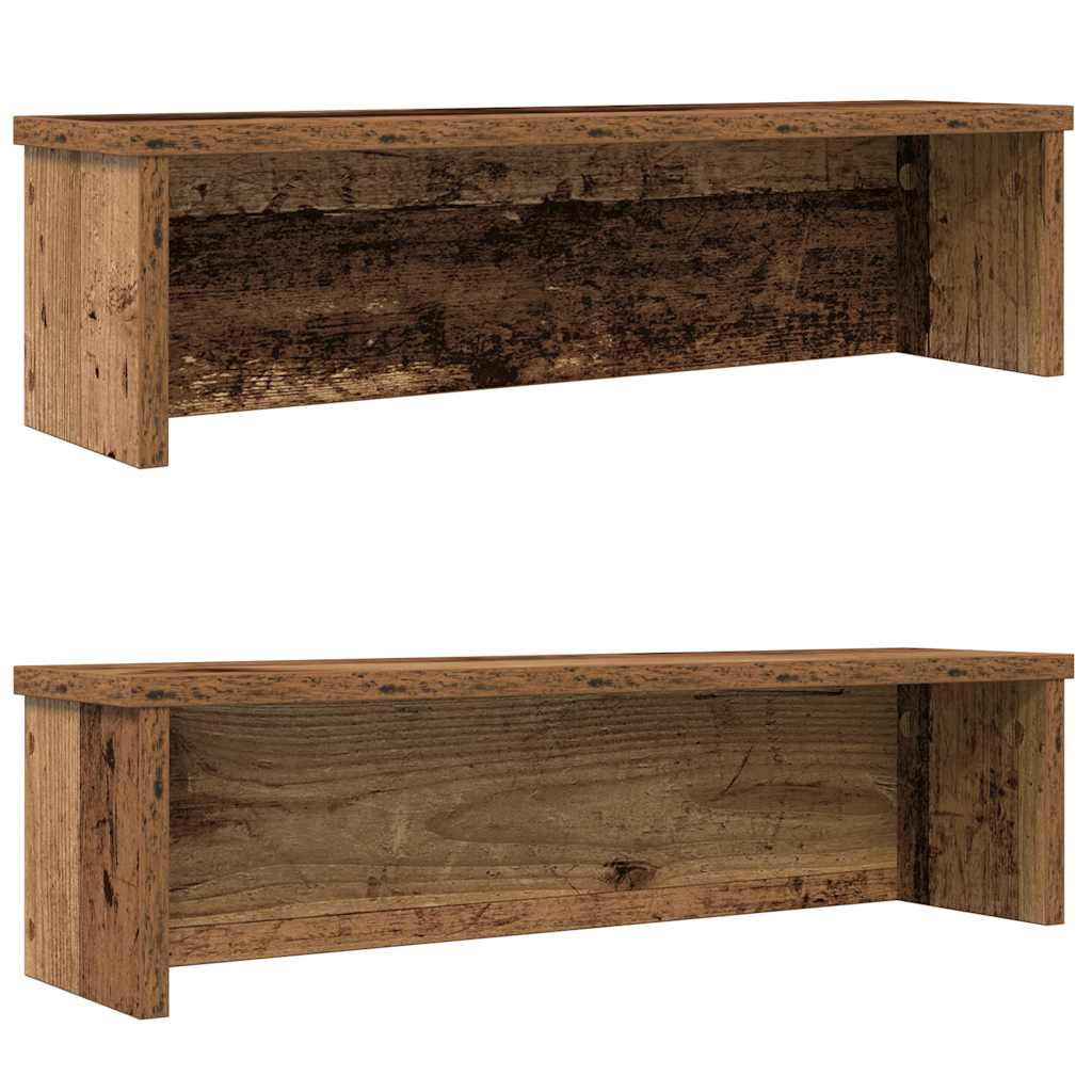 køkkenreoler kan stables 2 stk. 50x15x16 cm antikt træ