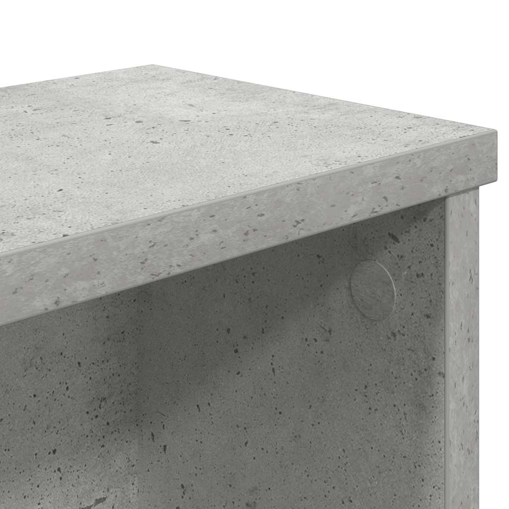 køkkenstativ kan stables 60x15x16 cm konstrueret træ betongrå