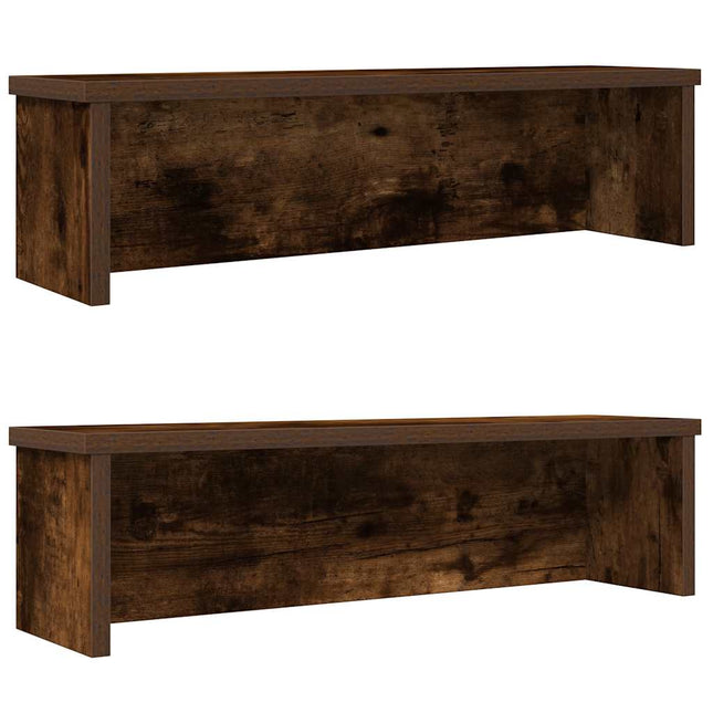 køkkenreoler kan stables 2 stk. 60x15x16 cm røget egetræsfarve