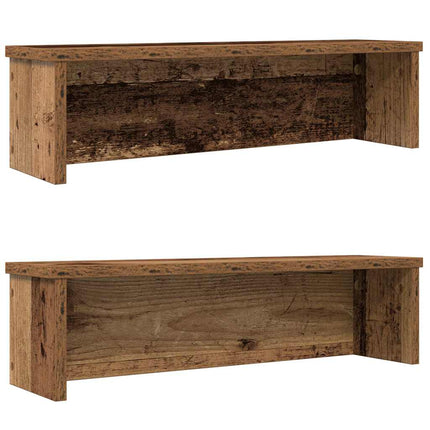 køkkenreoler kan stables 2 stk. 60x15x16 cm antikt træ