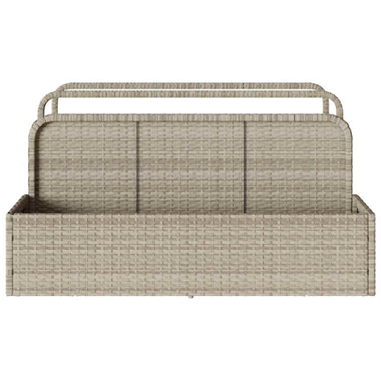 float opbevaring ved poolen 110x100x57 cm polyrattan lysegrå