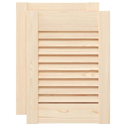 skabslåger 2 stk. 39,5x29,5 cm lameldesign massivt fyrretræ