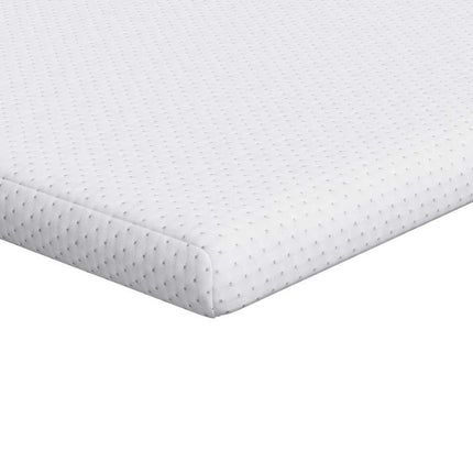 Madras topper Hvid 90 x 190 cm Jacquard Stof