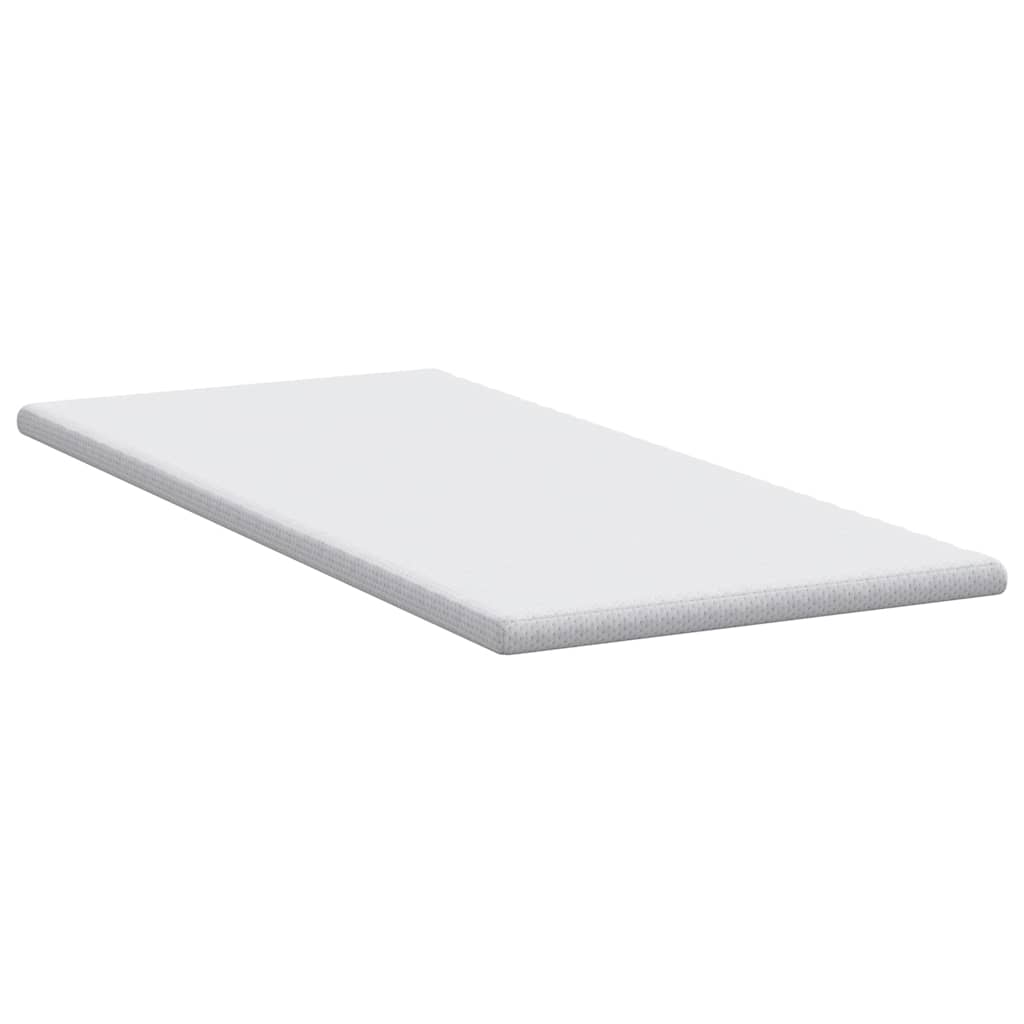 Madras topper Hvid 90 x 200 cm Jacquard Stof