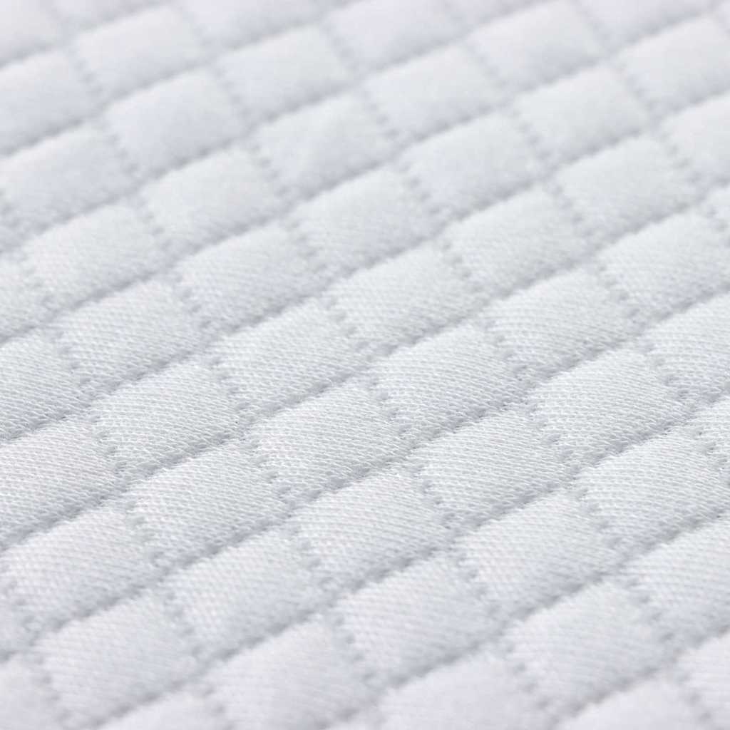 Madras topper Hvid 200 x 200 cm Jacquard Stof