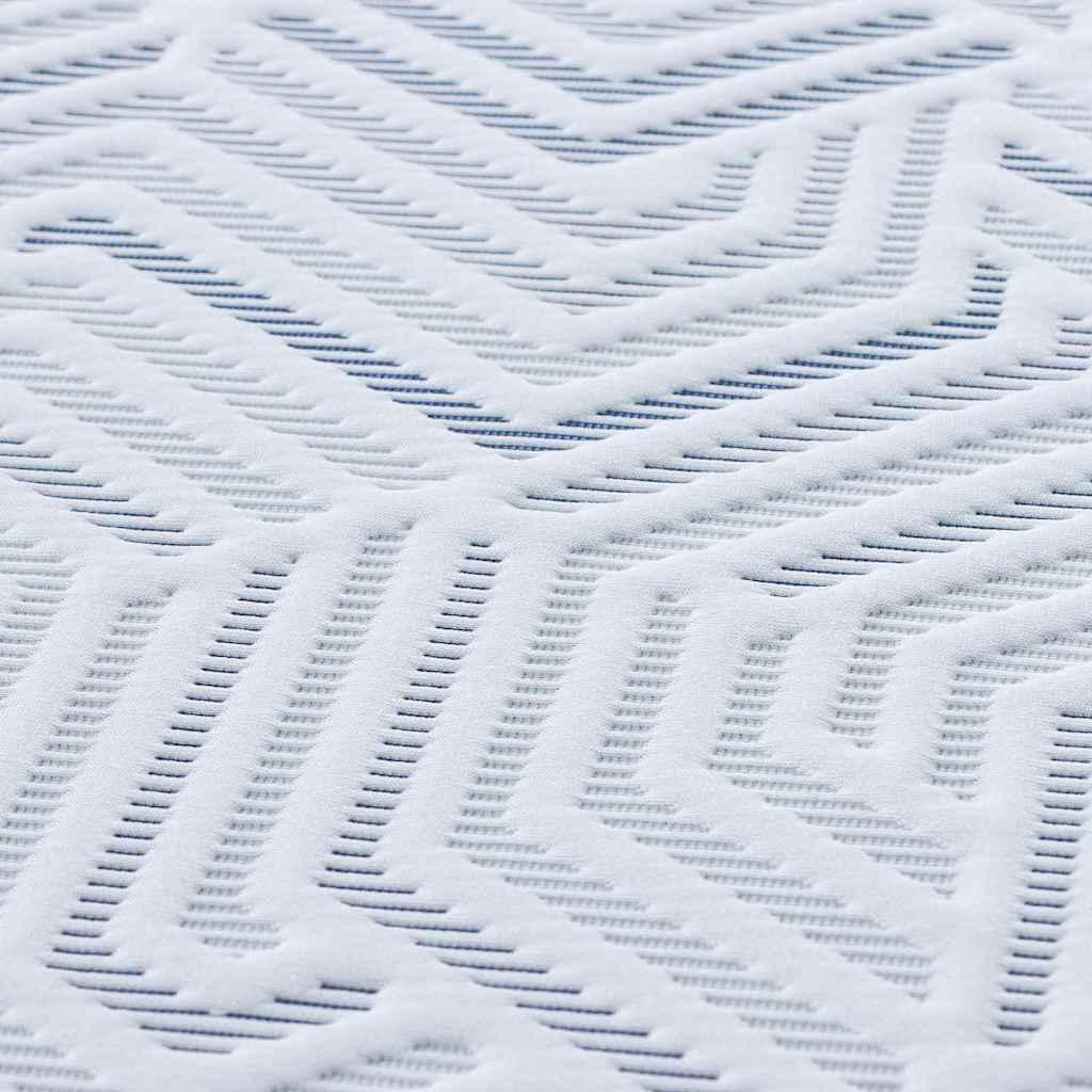 Madras topper Hvid 120 x 200 cm Jacquard stof