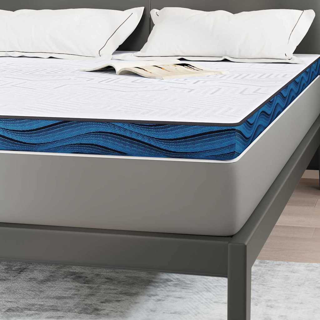 Madras topper Hvid 140 x 190 cm Jacquard stof