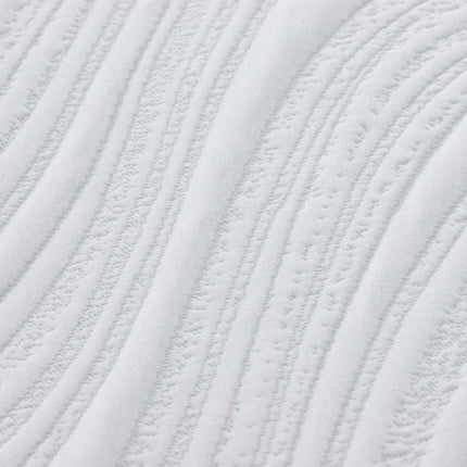Madras Hvid og Grå 140 x 190 cm Jacquard stof