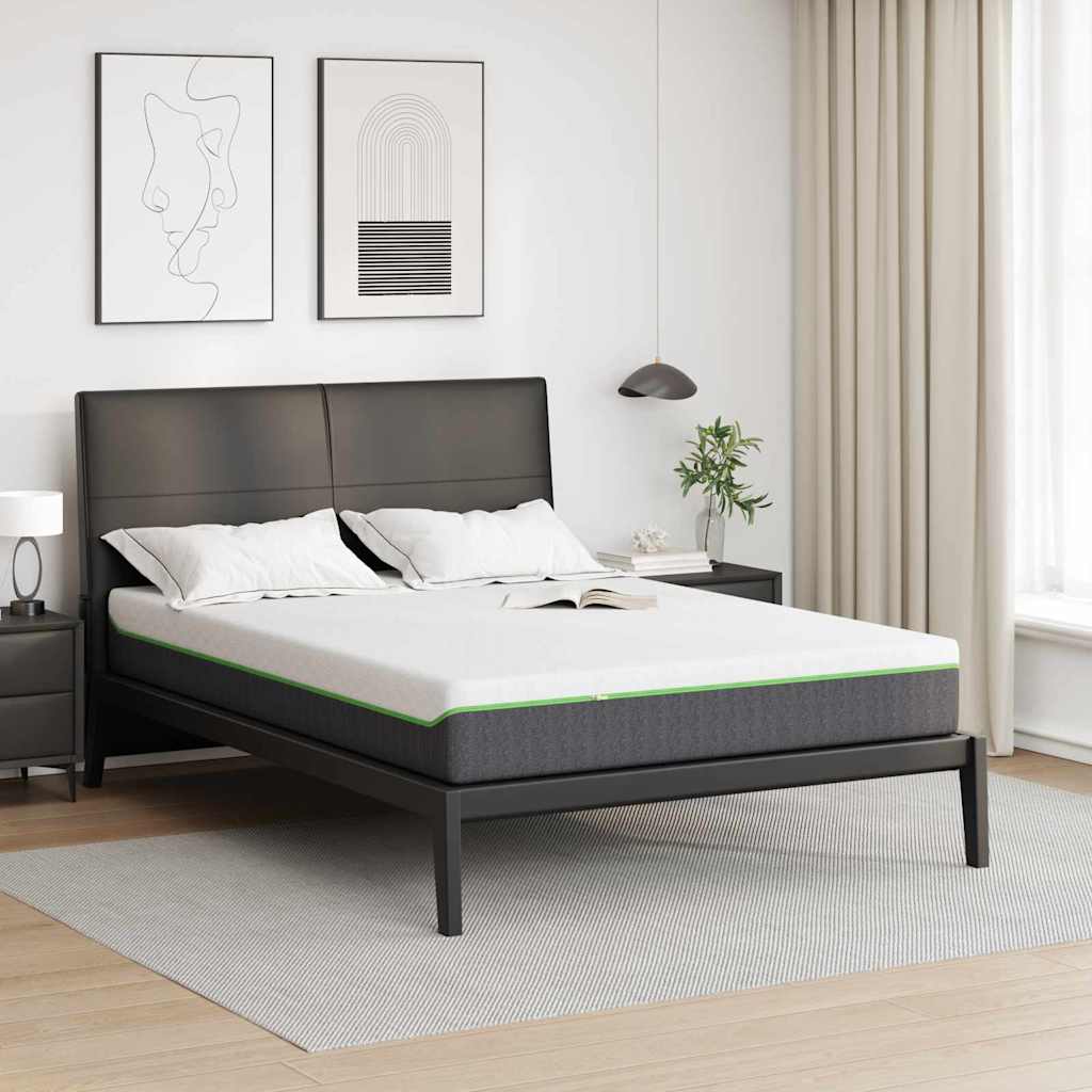 Madras Hvid og Grå 140 x 200 cm Jacquard stof