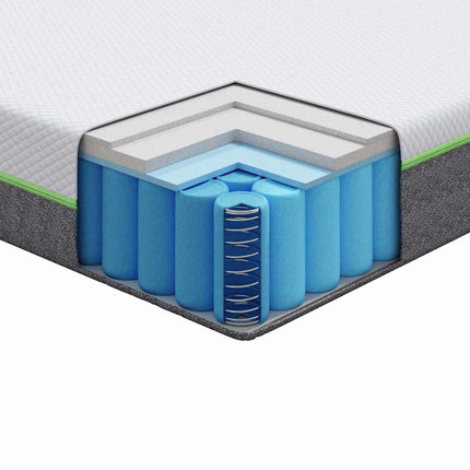 Madras Hvid og Grå 90 x 190 cm Jacquard stof