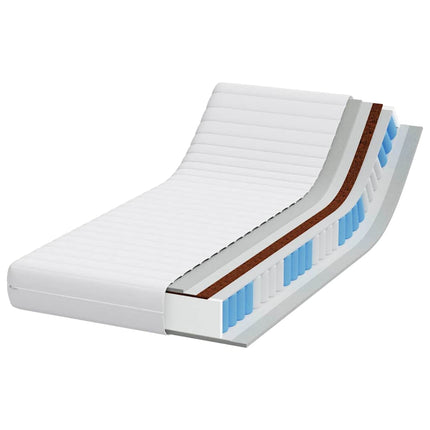 Madras Hvid 90 x 190 cm Pocket Spring