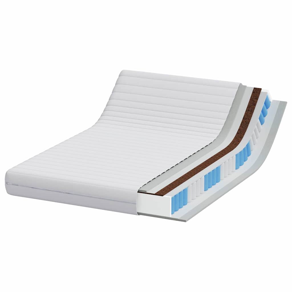 Madras Hvid 140 x 200 cm Pocket Spring