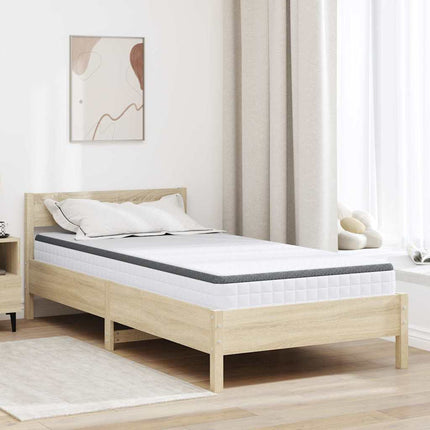 Madras Medium blød 90 x 190 cm Hvid og Grå