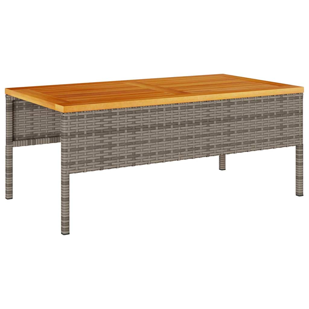 Havesofa Sæt med pude 6 pcs Grå og Mørkegrå polyrattan