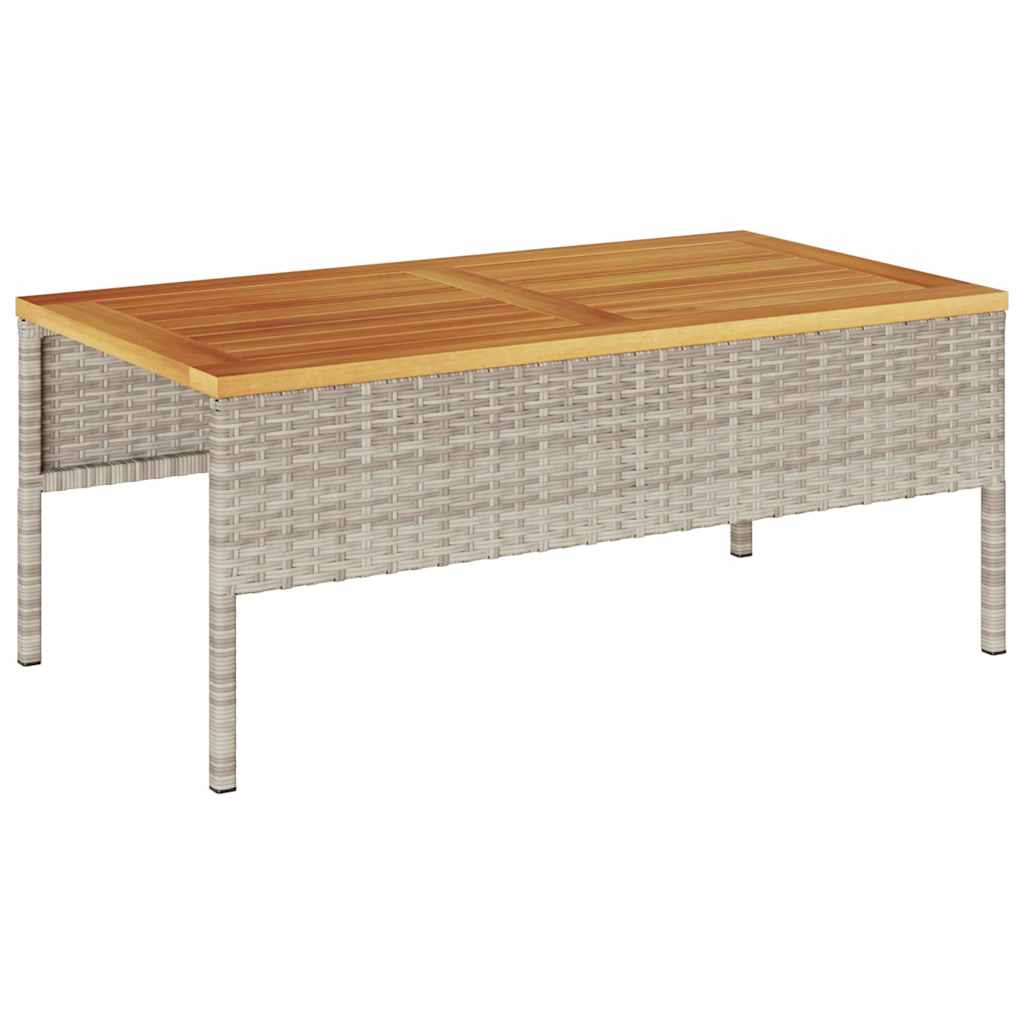 Havesofa Sæt med pude 6 pcs Lysegrå og mørkegrå polyrattan
