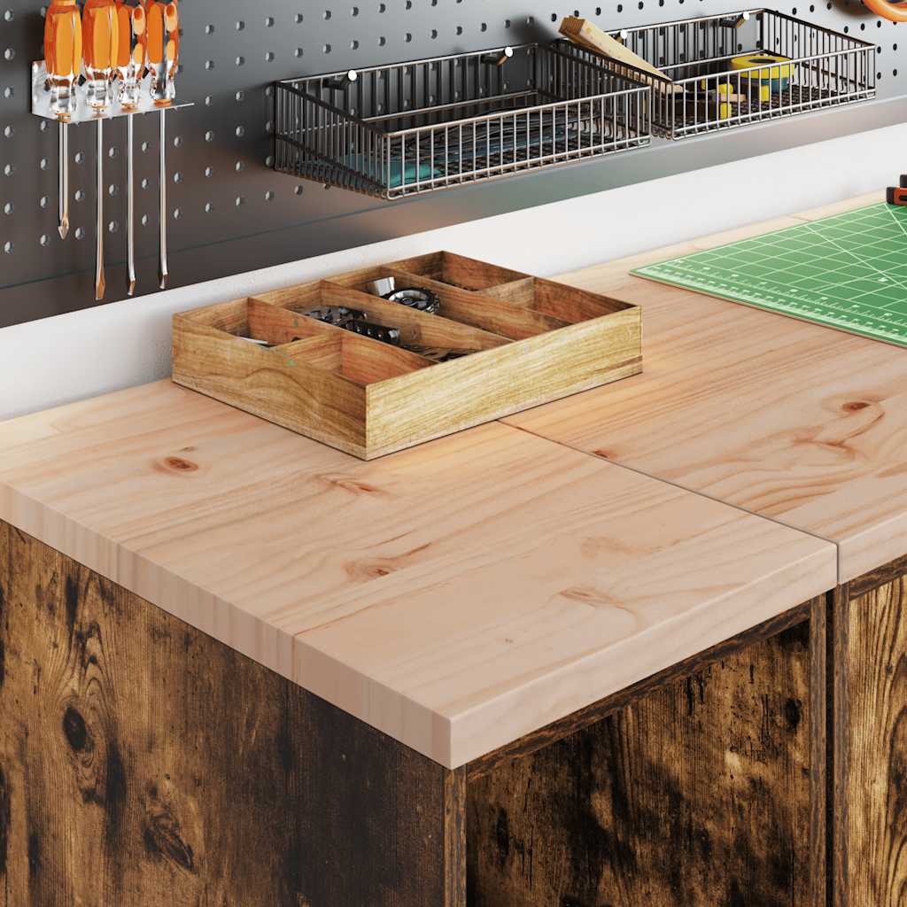 Garageopbevaringsskab røget eg 30x51x85 cm massivt træ fyrretræ
