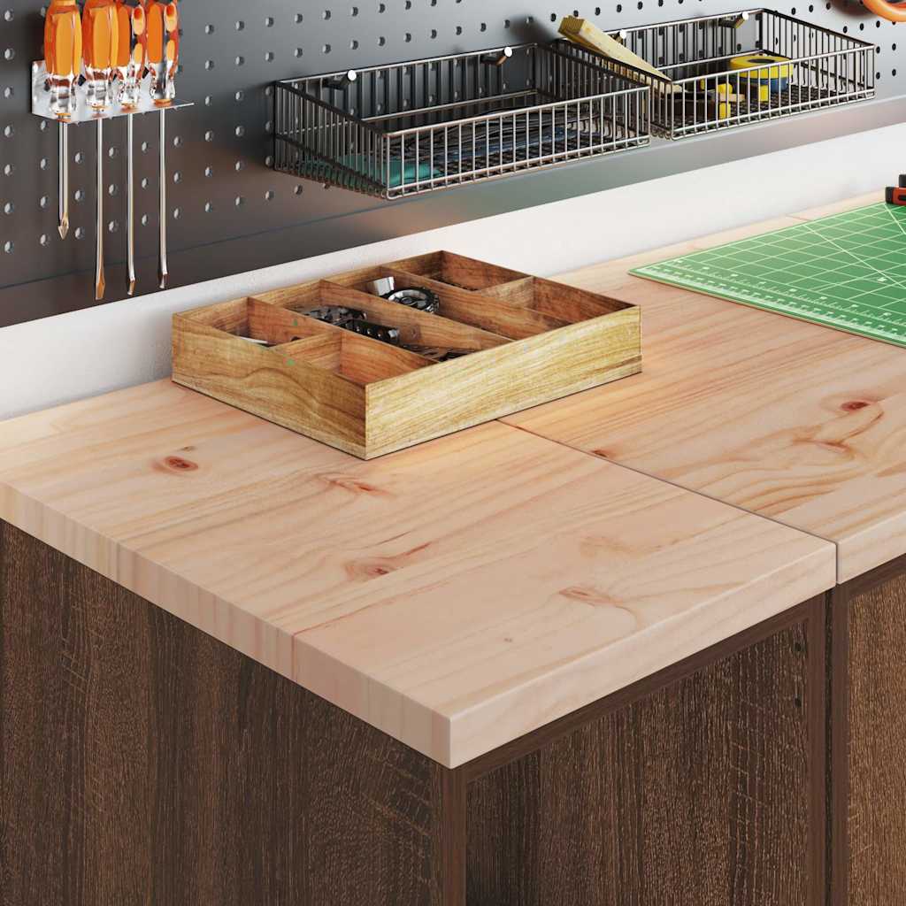 Garageopbevaringsskab brun eg 30x51x85 cm massivt træ fyrretræ