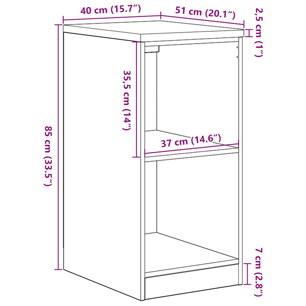 Garageopbevaringsskab Sort 40x51x85 cm Massivt træ Fyrretræ
