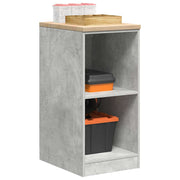 Garageopbevaringsskab Beton Grå 40x51x85cm Massivt træ Fyrretræ